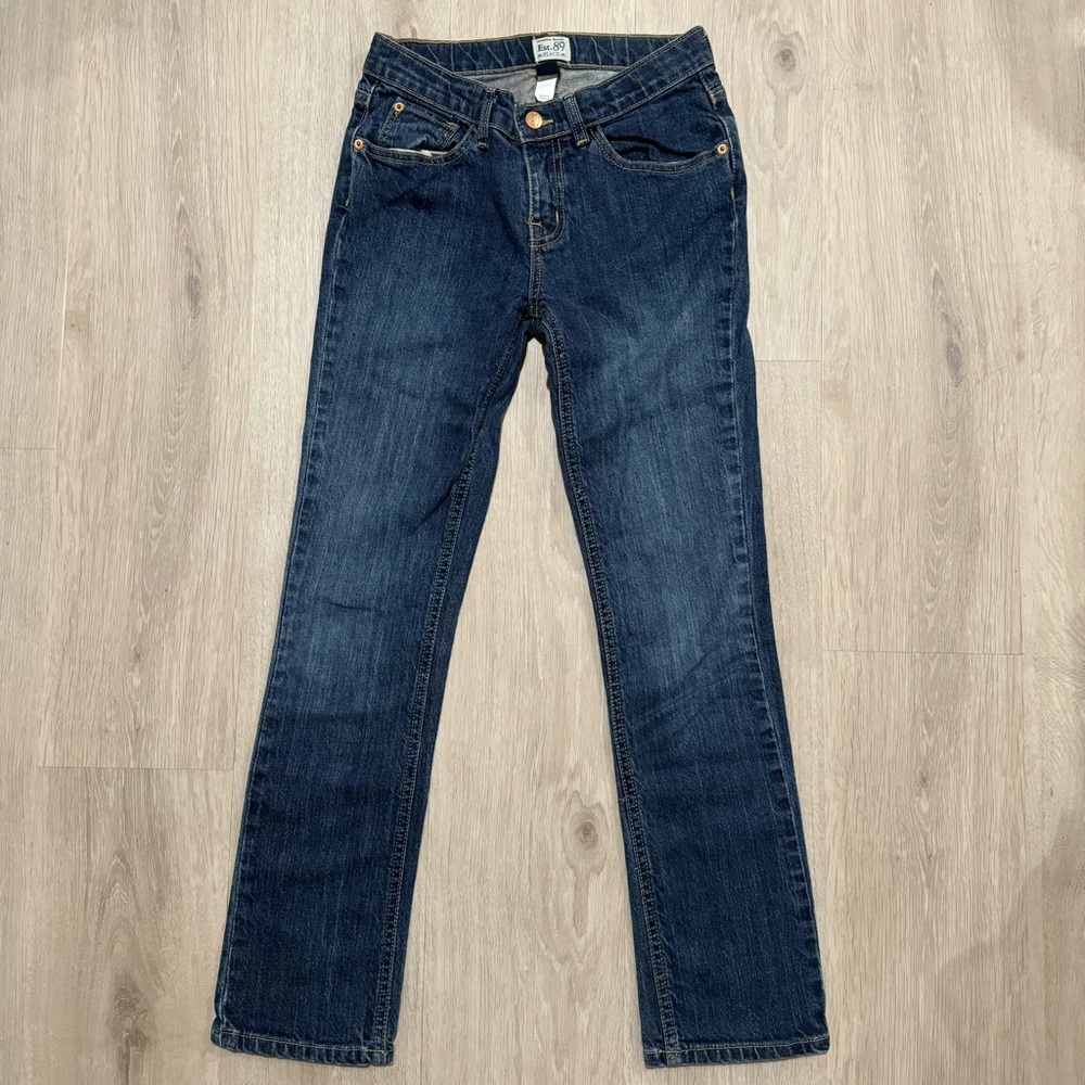 Kids The Children's Place Girls Dark Wash Skinny Stretch Denim Jeans 14 XL
